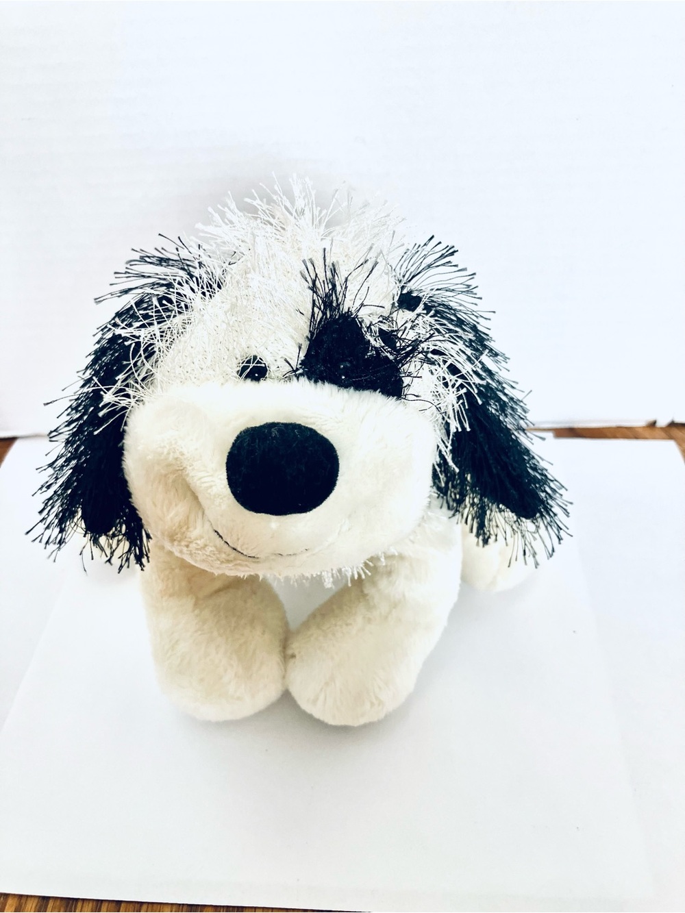 Webkinz Ganz Cheeky Dog Plush HM192 No Code 9in Black White Read